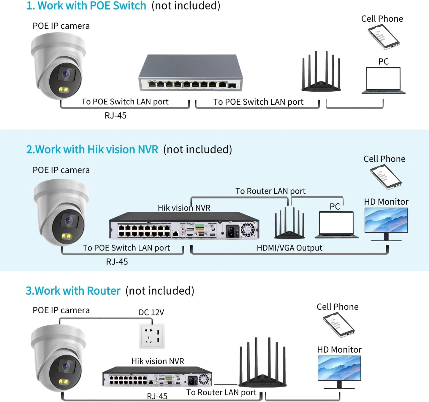 Compatible with Hikvision DS-2CD2387G2-LU(2.8mm/4mm), 8MP True WDR Smart Color Turret Security Camera