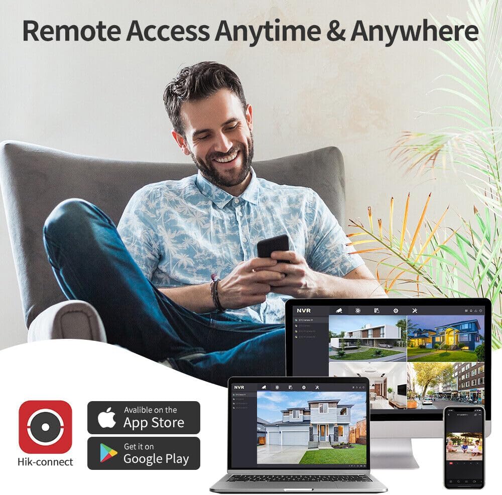 Compatible with Hikvision DS-2CD2583G2-IS, 4K(8MP) True WDR Fixed Vandal-Proof Mini Dome with Audio Support Security Camera