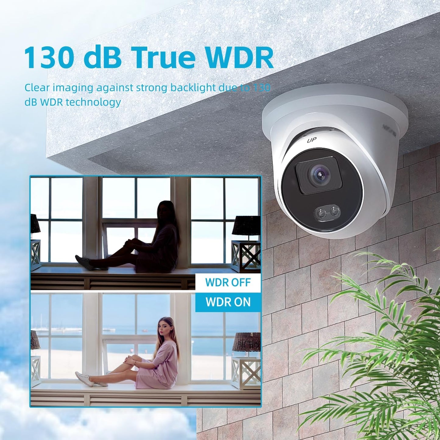 Compatible with Hikvision DS-2CD2387G3-LI2UY, 8MP Smart Color Turret Security Camera, True WDR