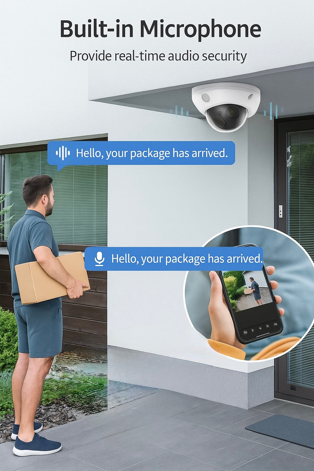 Compatible with Hikvision DS-2CD2583G2-IS, 4K(8MP) True WDR Fixed Vandal-Proof Mini Dome with Audio Support Security Camera