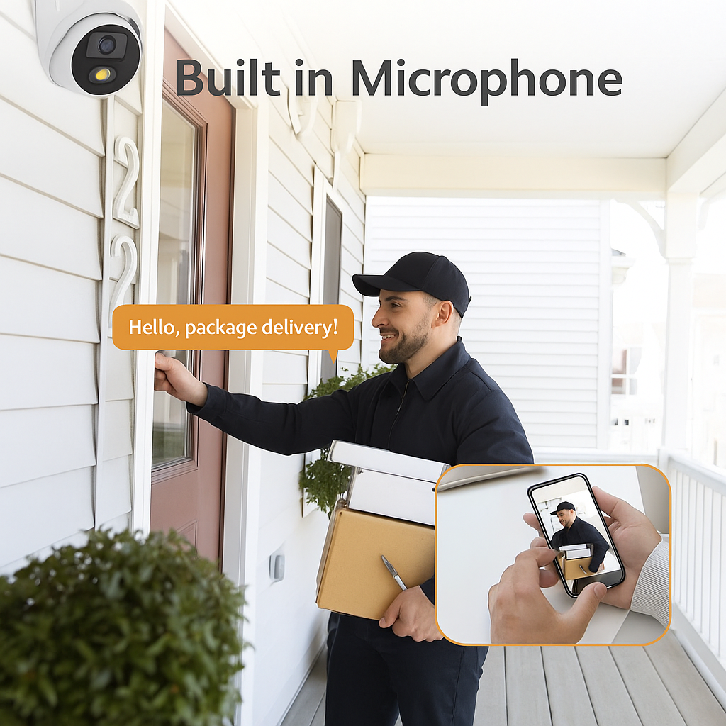 Compatible with Hikvision DS-2CD2T87G2-LSU/SL(2.8mm), 8MP Smart Color Bullet With Built-in Mic and Speaker Camera, True WDR