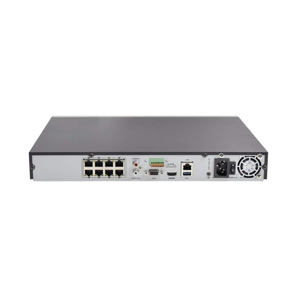 4K 8CH IP Network Video Recorder - 8 Built in PoE Port Up to 8MP Resolution Recording Compatible with Hikvision NVR DS-7608NI-K2/8P