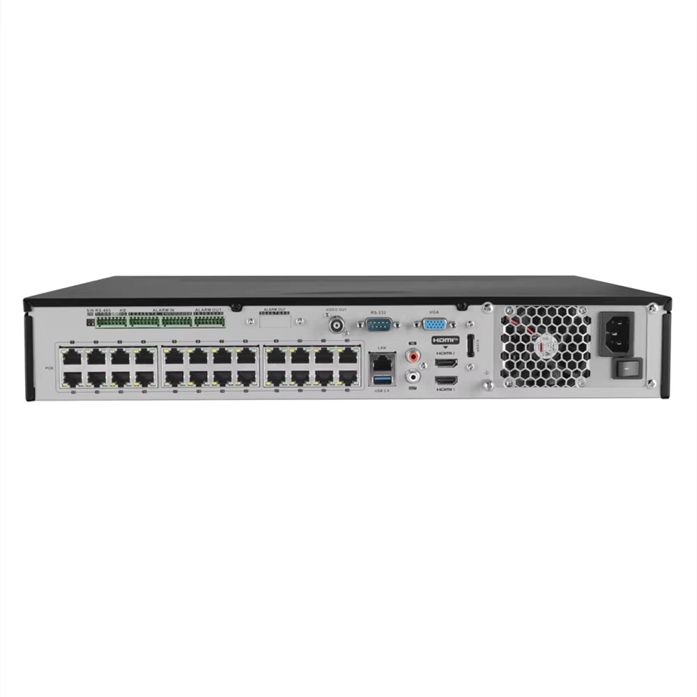4K 32CH IP Network Video Recorder - 16 Built in PoE Port Up to 12MP Resolution Recording Compatible with Hikvision DS-7732NI-I4/24P NVR
