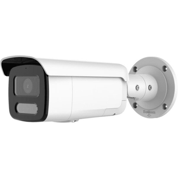 4MP Full Time Color PoE IP Camera - Compatible with Hikvision DS-2CD2T47G2-LSU/SL(2.8mm/4mm)(C), 24/7 Color Night View H.265+ Outdoor Bullet Network Security Camera, English Version, Firmware Upgradable