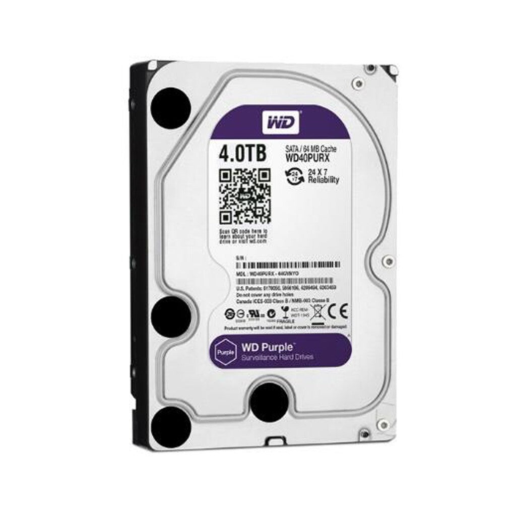 WD 4TB HDD Purple Surveillance OEM Internal Hard Drive WD40PURX